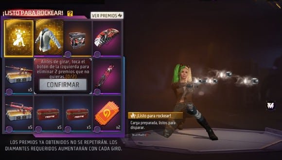 Diamantes brillantes en el juego Free Fire