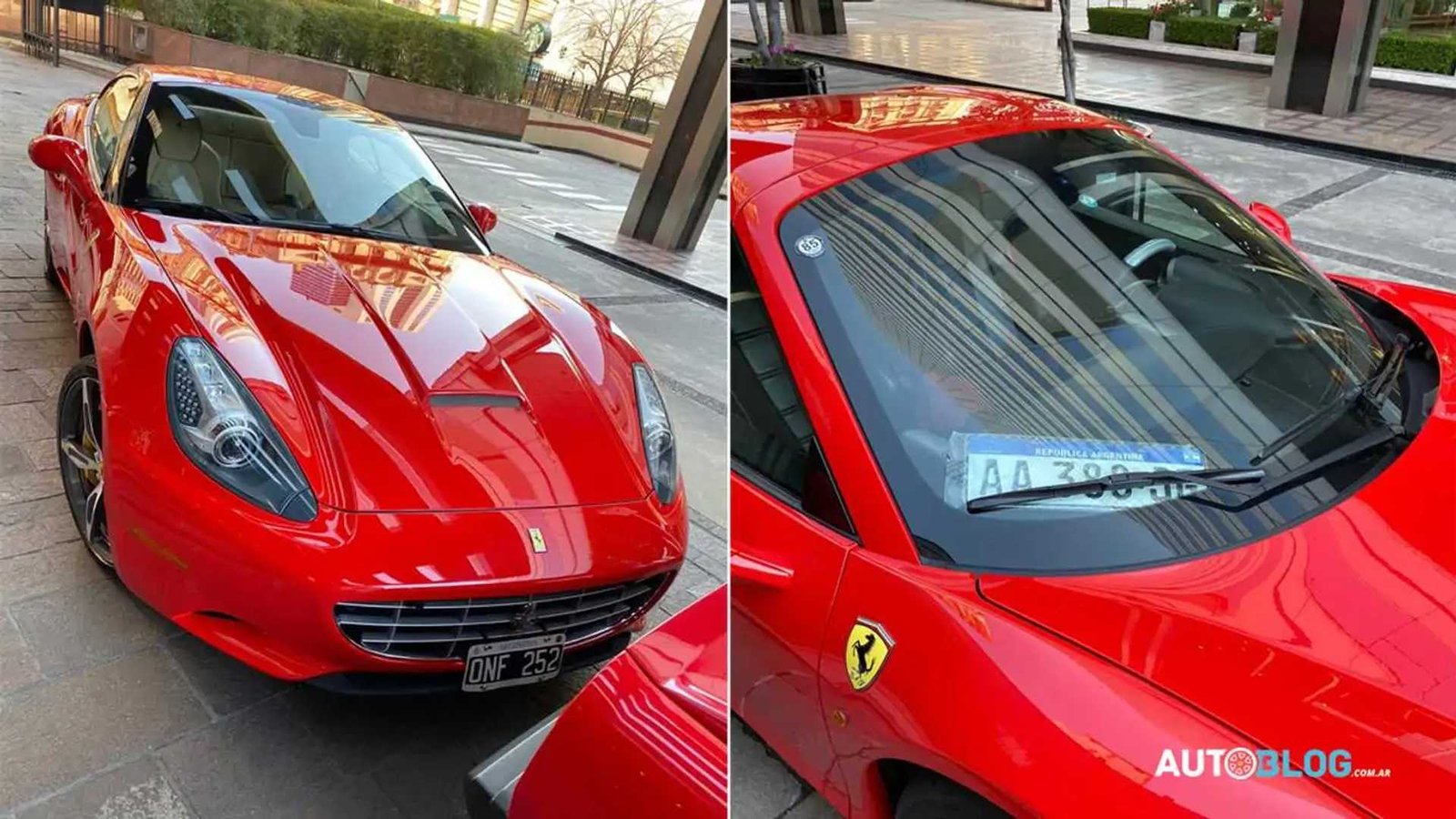 auto con patente argentina en la calle