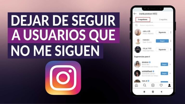 Cómo dejar de seguir a los que no me siguen en Instagram PC