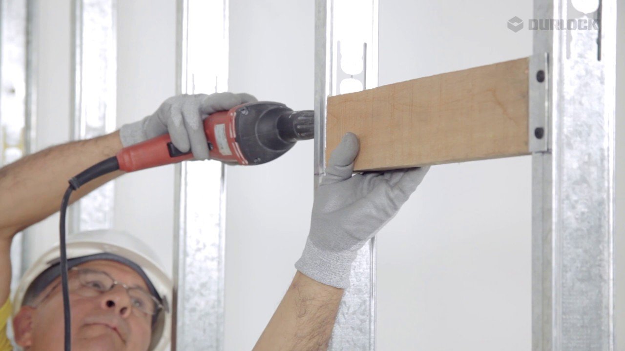 como instalar placas de durlock en una pared correctamente