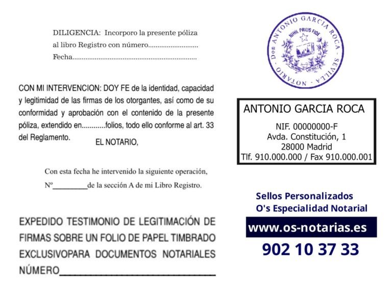 Cómo obtener la certificación notarial de firmas e impresiones digitales