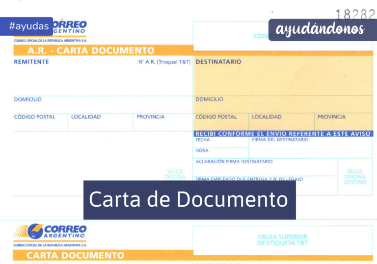 Cómo completar el formulario de carta documento en Correo Argentino 5 Cómo completar el formulario de carta documento en Correo Argentino
