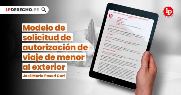 Cómo es el modelo de demanda para autorización judicial para salir del país