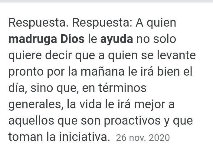 Qué Significa El Refrán Al Que Madruga Dios Lo Ayuda 5397