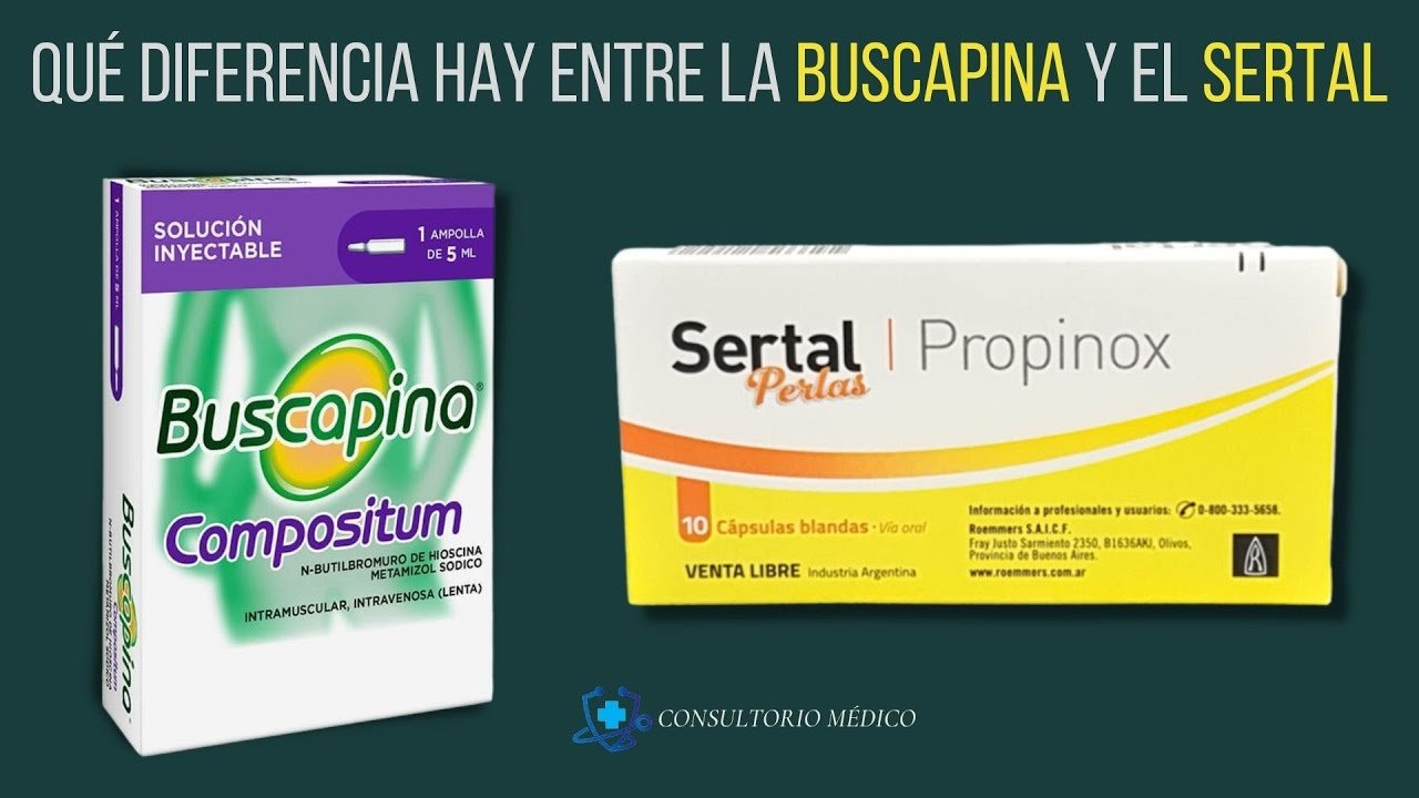 que tomar para dolor de panza sertal o buscapina